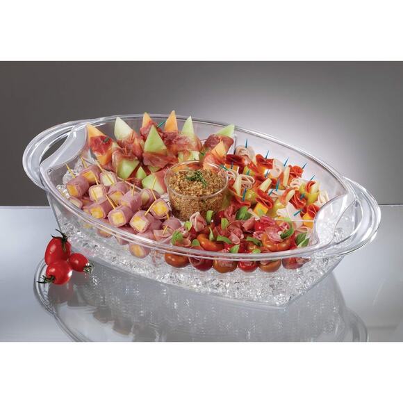 Prodyne Buffet on Ice 4 Compartment Vented Food Tray - AB7 - Picture 4 of 6